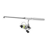 BONKZEBU Combo de Caña de Pescar de Bolsillo Retráctil y Rueda de Carrete Uso Simple y Conveniente Adecuado para Pesca en Río Pesca en Barco Alta Dureza Respetuoso con el Medio Ambiente (1,5 Cm/0,6