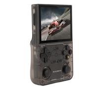 BONKZEBU Consola de Juegos Portátil Retro de 3,5 Pulgadas, Pantalla de 640 X 480, Reproductor de Mano con Doble Joystick, Reproductor de Juegos Portátil de 3500 MAh para Entretenimiento (Negro)