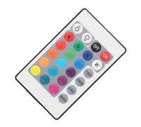 BONKZEBU Control Remoto Universal de Luz LED, Controlador de Luz de Tira LED, Control Remoto Inalámbrico RGB de 24 Teclas Alimentado por USB, Mini IR, para Tiras Suaves (Longitud de línea 0,5 metros)