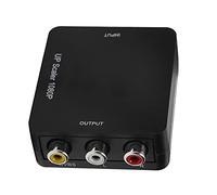 BONKZEBU Convertidor Adaptador de Salida de y Vídeo de Alta Definición sin Retraso para Decodificadores, Convertidor Portátil Plug and Play HD a AV, Adecuado para Varios Formatos de TV