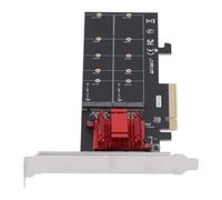 BONKZEBU Convertidor NVMe M.2 SSD con Interfaz PCIe 3.1, Logra una Velocidad de Lectura de 3,5 GB/s, Expansor de Disco Duro para PC, 1 a 2 Unidades, Suministros de Computadora