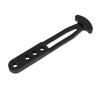 BONKZEBU Correa de Goma para Escalera de Barco, Correa de Escalera Marina de Primera Calidad con 4 Orificios de Montaje Ajustables, Aplicabilidad Conveniente, Color Negro