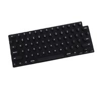 BONKZEBU Cubierta de Teclado para OS X Portátil Suave Silicona Suave Tipificación de Protector de Teclado Elevado para Uñas Largas Material de Silicona Duradero para Pro 14 16 Aire 13 (Negro)