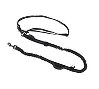 BONKZEBU Cuerda de Tracción para Perros Retráctil Ajustable Reflectante para Mascotas, Correa Portátil para Mascotas para Correr y Caminar por la Noche 1,4 M/4,6 Pies-2,0 M/6, Pies (Negro)