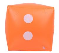 BONKZEBU Dados Inflables Portátiles Material de PVC Duradero Interacción Entre e Hijos Suministros para Fiestas para Actividades en Interiores y Exteriores Verde 1 X Dados Inflables (Naranja)