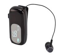 BONKZEBU en Auriculares con Pantalla LCD Digital Power, Auriculares Inalámbricos Retráctiles Ergonómicos para Conducir Negocios, de Auriculares Retráctiles en (Black brillante electrochado)