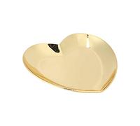 BONKZEBU Encantador Tablero de Exhibición de Arte de Uñas en Forma de Corazón, Paleta Fácil de Limpiar de Acero Inoxidable para Artistas Escolares de Arte de Uñas y Uso Doméstico (Oro)