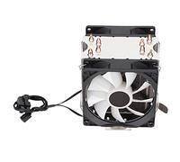 BONKZEBU Enfriador de Computadora Tecnología de Contacto Directo Luces RGB Ventilador Silencioso para LGA 775 para Core2DUO, Metal ABS de 3,5 Pulgadas, para Estación de Trabajo Core I5 (#2)
