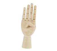 BONKZEBU Escultura Articulada Flexible Modelo de Mano de Madera para Dibujo y Decoración del Hogar, Perfecta para Artistas - Material de Madera Dura (mano derecha de 7 pulgadas)