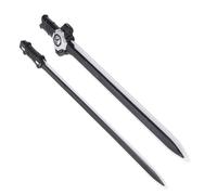 BONKZEBU Espada de Doble Hoja con Luz LED con Efectos de Sonido Interactivos para Juegos de rol y Exhibición de Colecciones, Juguete de Sable 2 en 1 para Disfraces de Cosplay, Funda de ABS, Aprox.