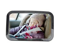 BONKZEBU Espejo de Coche para Bebé Vista Clara Monitoreo de Seguridad 360° Ajustable Inastillable para Bebés Mirando hacia Atrás, Ajuste Universal SUV Camiones Furgonetas para una Mejor Observación