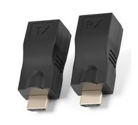 BONKZEBU Extensor ,Optimice la Transmisión de Señal Convertidor ,Extensor a RJ45 con Retardo Cero y sin Pérdidas ,con Circuito de Protección contra Truenos Incorporado