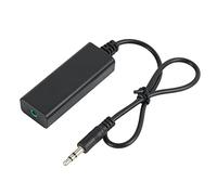 BONKZEBU Filtro Aislador de Ruido de Bucle de Tierra, Sonido Ininterrumpido para Estéreo Doméstico de Coche, Negro