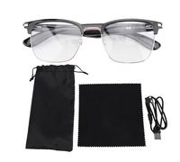 BONKZEBU Gafas Inteligentes con Traducción AI, Gafas de Sol con Bloqueo de Luz Azul en Tiempo Real y Altavoces con Micrófono, Compatibles con Más de 100 Idiomas para Llamadas Musicales