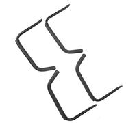 BONKZEBU Gancho de Almacenamiento para Kayak, Organizador Montado en la Pared de Hierro Fuerte para Garaje, Soporte para Snowboard de 4 Uds para Barco RV, Negro (Tamaño pequeño)