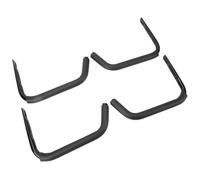 BONKZEBU Gancho de Almacenamiento para Kayak, Organizador Montado en la Pared de Hierro Fuerte para Garaje, Soporte para Snowboard de 4 Uds para Barco RV, Negro (L)