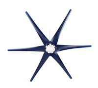 BONKZEBU Generador de Viento Pequeño, Fuente de Alimentación Eficiente, Kit de Turbinas de Molino de Viento de 6 Aspas para Monitoreo de Barco, 300W (24V)