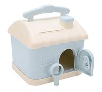 BONKZEBU House Piggy Bank Diseño Lindo de Dibujos Animados para Enseñar Hábitos de Ahorro para Niños 17.5x15x19cm