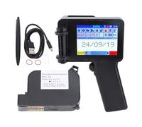 BONKZEBU Impresora de Inyección de Tinta Portátil, Máquina de Impresión Portátil con Pantalla Táctil LED HD de 4,3 Pulgadas con Cartucho de Tinta, para Texto, Código de Barras, Etiqueta