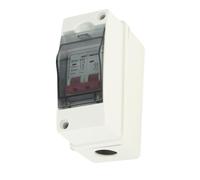 BONKZEBU Interruptor de Desconexión Solar Fotovoltaica, Aislador de Circuito Fotovoltaico, Caja de Interruptor de Vehículos Recreativos en Miniatura DC500V IP65 Implaz de Agua, (16A)