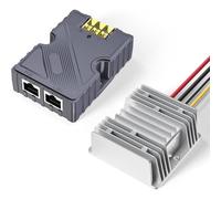 BONKZEBU Inyector GigE PoE 144W Protección contra Sobretensiones ESD Inyector Gigabit Power Over Ethernet para Transferencia Rápida de Datos para Redes Satelitales