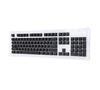 BONKZEBU Juego de 104 Piezas de Repuesto de Teclas de Teclado Coreano ABS, Teclas de Diseño Coreano para Teclados Mecánicos, Fácil Instalación y Mantenimiento (Negro)