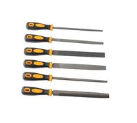 BONKZEBU Juego de Escofina para Madera de 6 Piezas de 8 Pulgadas, Herramienta Manual de Acero con Alto Contenido de Carbono con de Goma Antideslizante, para Carpintería, Met
