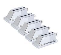 BONKZEBU Juego de Orejetas de Tambor Cromadas para Accesorios de Repuesto, Gancho de Garra de Bombo Estable para la Seguridad del Jugador, Accesorios de Batería Plateados para Entusiastas de los