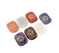 BONKZEBU Juego de Piedras de Runas de Cristal, Piedras de Runas Brillantes Grabadas para Principiantes, Meditación de Yoga con Bolsa de Terciopelo para Coleccionistas de Gemas y Entusiastas del Yoga