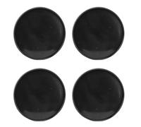 BONKZEBU Juego de Tapas Centrales de Rueda de ABS + Metal Que Mejoran la Integridad de la Rueda para Sedanes SUV 59mm 51mm Diámetro Interior Fácil Instalación para Amantes del Estilo (Negro)
