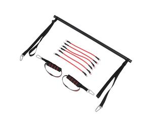 BONKZEBU Kit de Barra de Pilates Ajustable con Bandas de Fitness para un Entrenamiento Básico Integral en el Gimnasio en Casa y Viajes