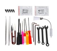BONKZEBU Kit de Herramientas para Máquina de Coser Overlock, Pinzas Rectas y Curvas, Llave Hexagonal, Destornillador, Herramientas de Reparación de Máquinas de Coser, con Caja de
