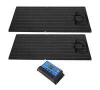 BONKZEBU Kit de Panel Solar de 90 W con Controlador de Protección Múltiple para Barco RV Fuera de la Red - Material PET de Primera Calidad