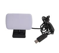 BONKZEBU Luz de Cámara Web USB Mini Luz de Vídeo Ajustable 3 Colores 10 Modos de Atenuación para Reuniones de Portátiles Educación