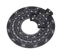BONKZEBU Melody Chord Tool Aluminum Allumy, Chord Wheel Music Theory Learning Circle Of Fifths Wheel, Herramienta de Teoría de la Música de Aprendizaje del Personal, Guitar Music Theory