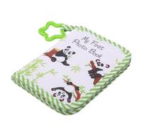 BONKZEBU Mi álbum de bebé de Tela Suave con Espejo de Seguridad para el Desarrollo Cerebral de Recién Nacidos Bautismo, Libro de Recuerdos Portátil para Momentos Familiares en Movimiento, álbum de