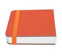 BONKZEBU Mini Diario de Acuarela, Cuaderno de Bocetos Portátil Premium para Artistas, Cuaderno de Pintura de Grano Fino para Medios Secos, Adecuado para Inspiración Artística, 10 X 10 Cm (Naranja)