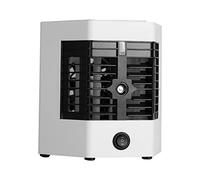 BONKZEBU Mini Enfriador de Aire Portátil, Doble Bandeja de Hielo, Ventilador de Enfriamiento Rápido para Escritorio de Oficina, Dormitorio, USB, Soplado de 120 Grados para Uso Personal