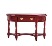 BONKZEBU Modelo de Mesa de Casa de Muñecas en Miniatura, Minimueble de Madera, Escritorio con Cajón Que Se Puede Abrir para Niños, Escala 1:12 como Se Muestra en Las Imágenes