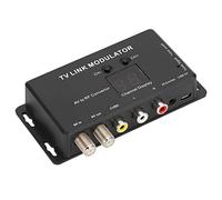 BONKZEBU Modulador IR,TM70 UHF TV Link Modulador Convertidor AV a RF Adaptador Extensor IR con Pantalla de Canal Cable USB Cable Receptor