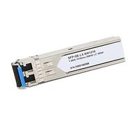 BONKZEBU Módulo de Fibra óptica SFP de 1,25G Módulo Gigabit LC de bajo Consumo de Energía Plug and Play para Servidores de Interruptores de Fibra óptica, Aleación de Zinc óptico SFP de Plata de 1,25G