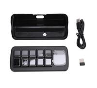 BONKZEBU Panel de Control de Voz AI, 10 Botones Mecánicos LCD con Pantalla Auxiliar de 2,01 Pulgadas, para Automatización del Hogar Inteligente y OS X (Negra)