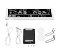 BONKZEBU Panel de Visualización de Temperatura de PC de 8,8 Pulgadas, Pantalla LCD FHD Resolución de 1920x480 Ángulo de Visión de 178° para Monitoreo de RAM de CPU GPU, con Conexi (Blanco)