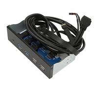 BONKZEBU Panel Frontal Multimedia para PC, Panel Multifuncional, Interfaz Tipo C de Alta Velocidad de 10 Gbps para 8, Tamaño de de 5,25 Pulgadas (2U3+2U2+TC)