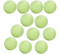 BONKZEBU Pelotas de Nocturnas Que Brillan en la Oscuridad, Resinas Sintéticas Emisoras de Luz Fluorescente de Doble Capa Brillante, 12 Uds.
