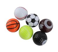 BONKZEBU Pelotas de Portátiles para Práctica y Competición - Regalo Original y Coleccionable - de - Set de 6 Unidades - Caucho Sintético (Sarin) - 392 Hoyuelos
