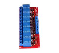 BONKZEBU Placa de Módulo de relé de 8 Canales de y bajo con Diseño de Disparador Doble, Cableado Seguro y Confiable, para Control PLC
