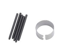 BONKZEBU Puntas de Lápiz Capacitivo, Piezas de Repuesto Resistentes Al Desgaste de Larga Duración, Juego de 5 con Sensibilidad a la Presión 4096, Negro, Adecuado para Lápices Capacitivos de Primera