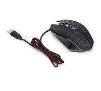 BONKZEBU Ratón óptico Ergonómico RGB para Juegos con Cable, Ratón de Ordenador USB de 3200 dpi para XP/7/8/10 ME Vista (Negro)