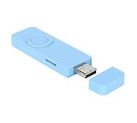 BONKZEBU Reproductor de Música MP3 Portátil, con Batería Recargable de 80 MAh y Expansión de Tarjeta de Memoria de 32 GB, para Escuchar Música (Azul)